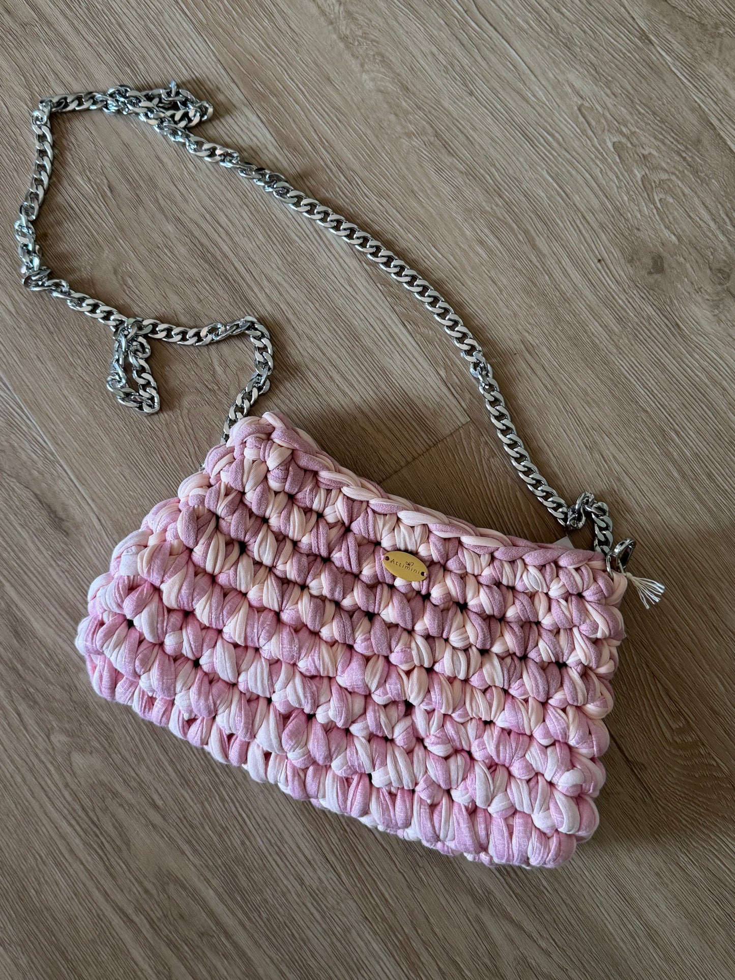 Pochette con tracolla pink
