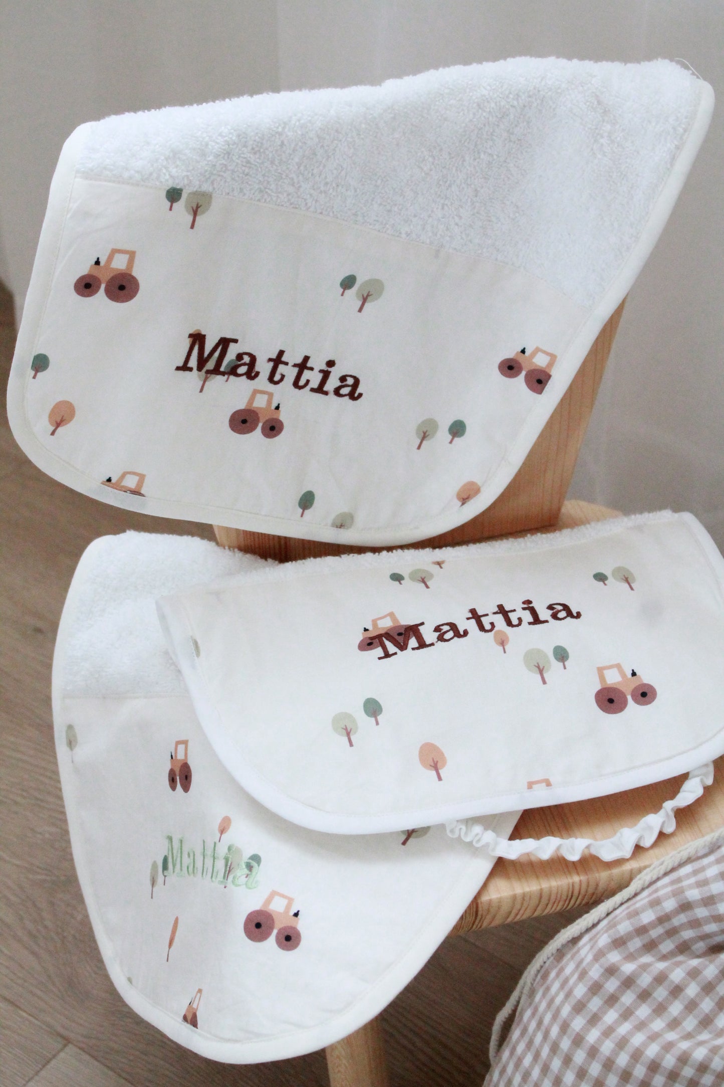 Set 3 bavaglini asilo
