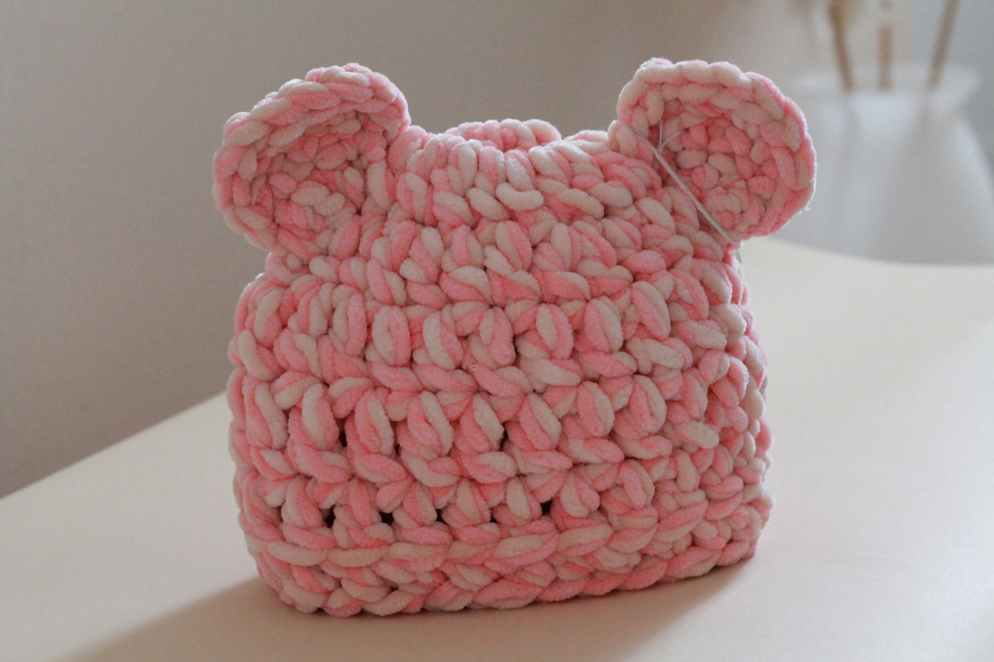 Berrettino 3-6 mesi rosa