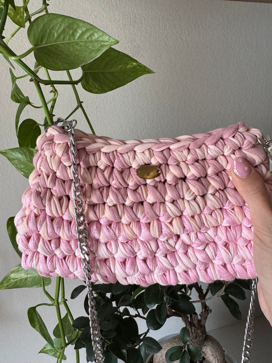 Pochette con tracolla pink