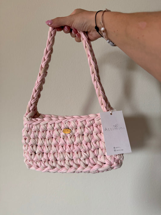 Borsa a spalla in fettuccia