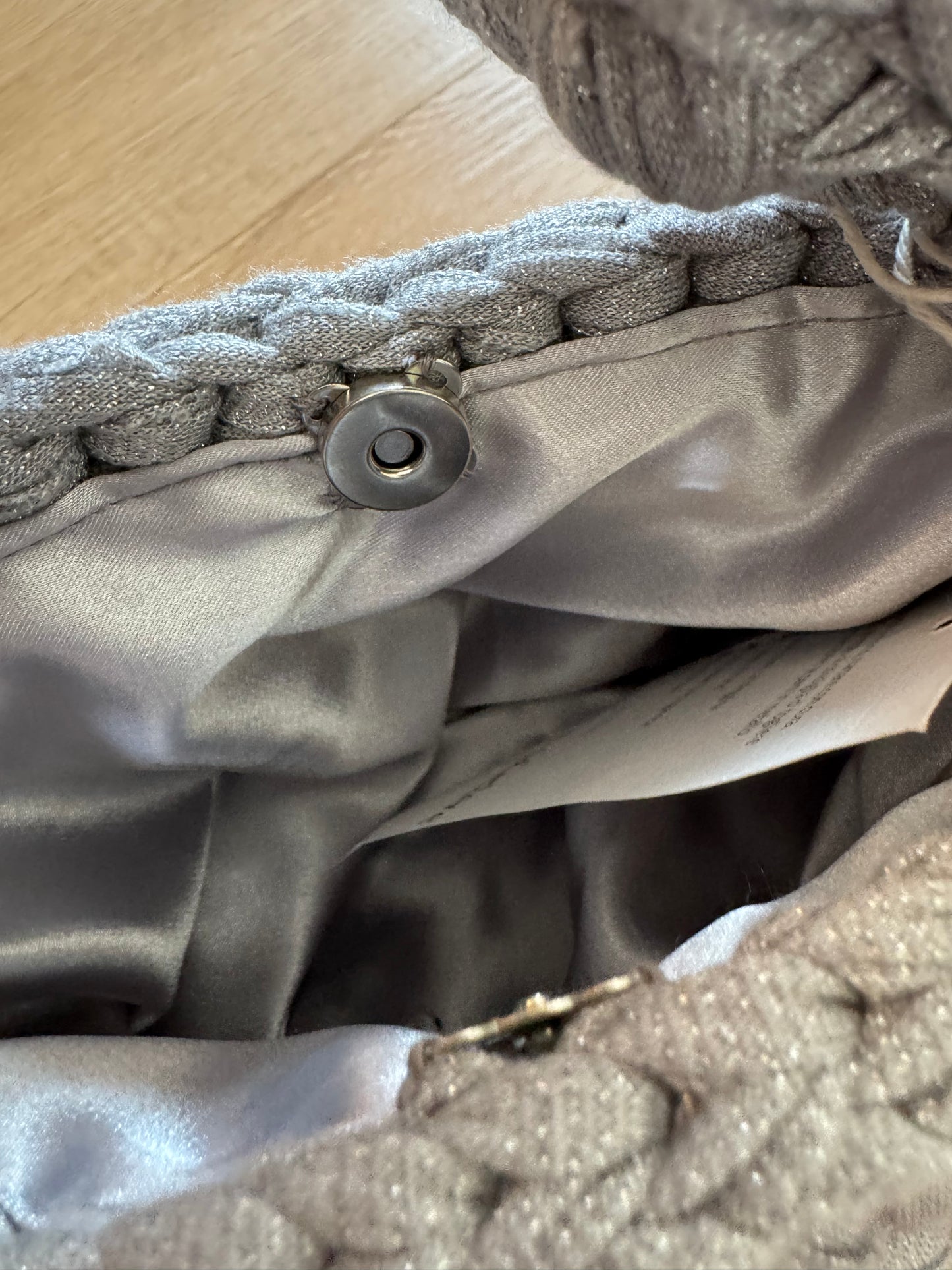 Borsa a secchiello lurex