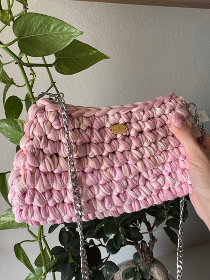 Pochette con tracolla pink