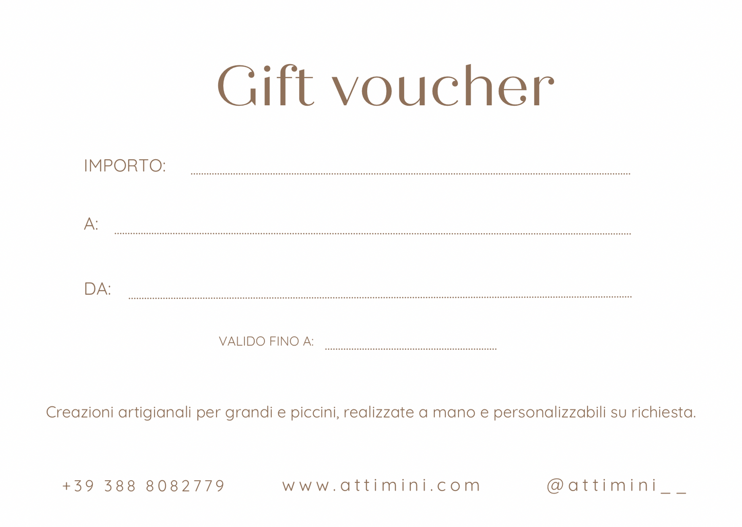 Buono regalo Attimini